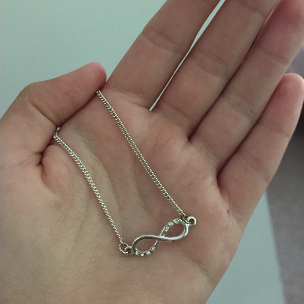 Silver Infiniti necklace